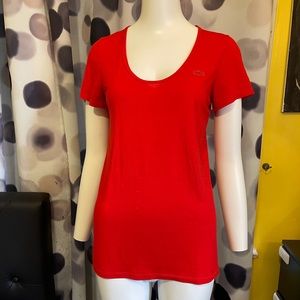 Red Lacoste T-Shirt